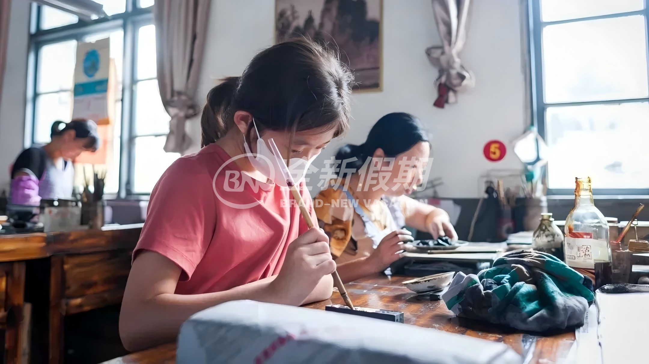 徽墨描金
